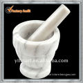 White marble stone mortar pestle set(YL-U006)